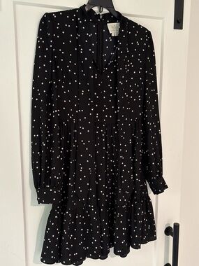 kate spade Black and White Polka Dot Mini Dress